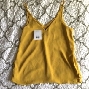 Topshop Mustard yellow tank